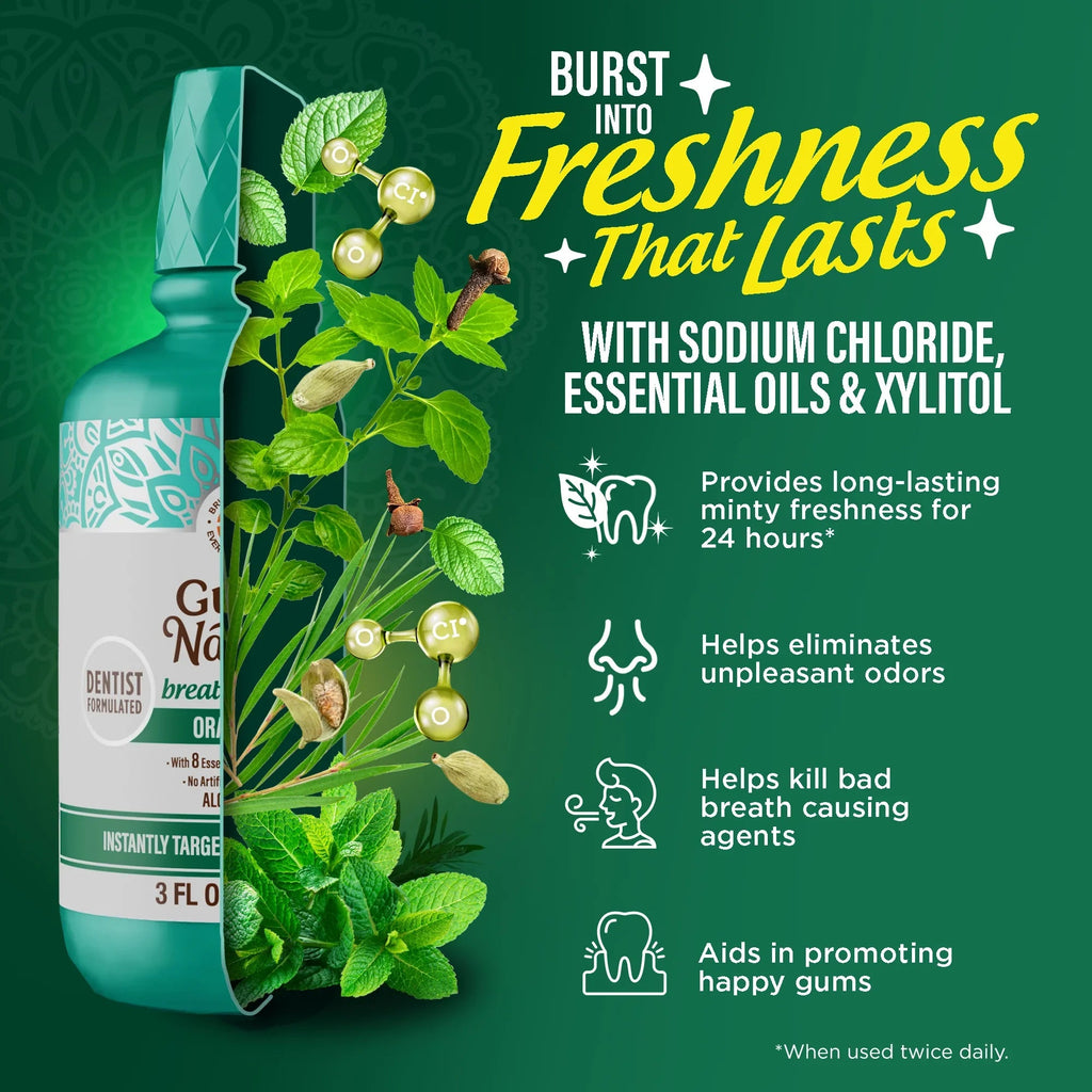 Fresh Breath Harmonizer Oral Rinse. Wild Mint