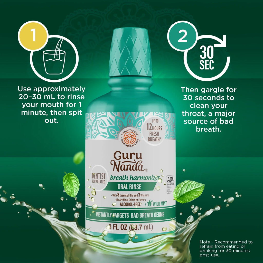 Fresh Breath Harmonizer Oral Rinse. Wild Mint
