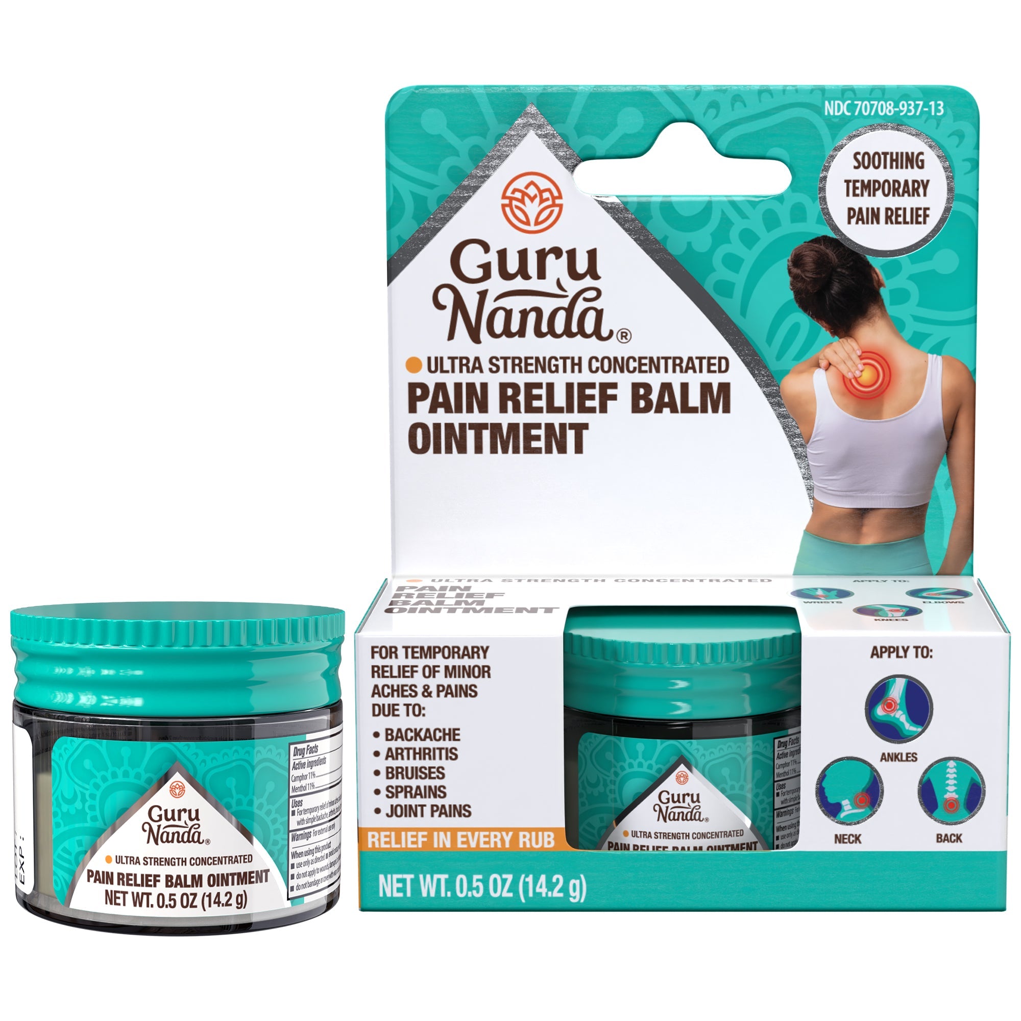 Pain Relief Balm Ointment for Minor Aches & Pains ¨C 0.5 oz.