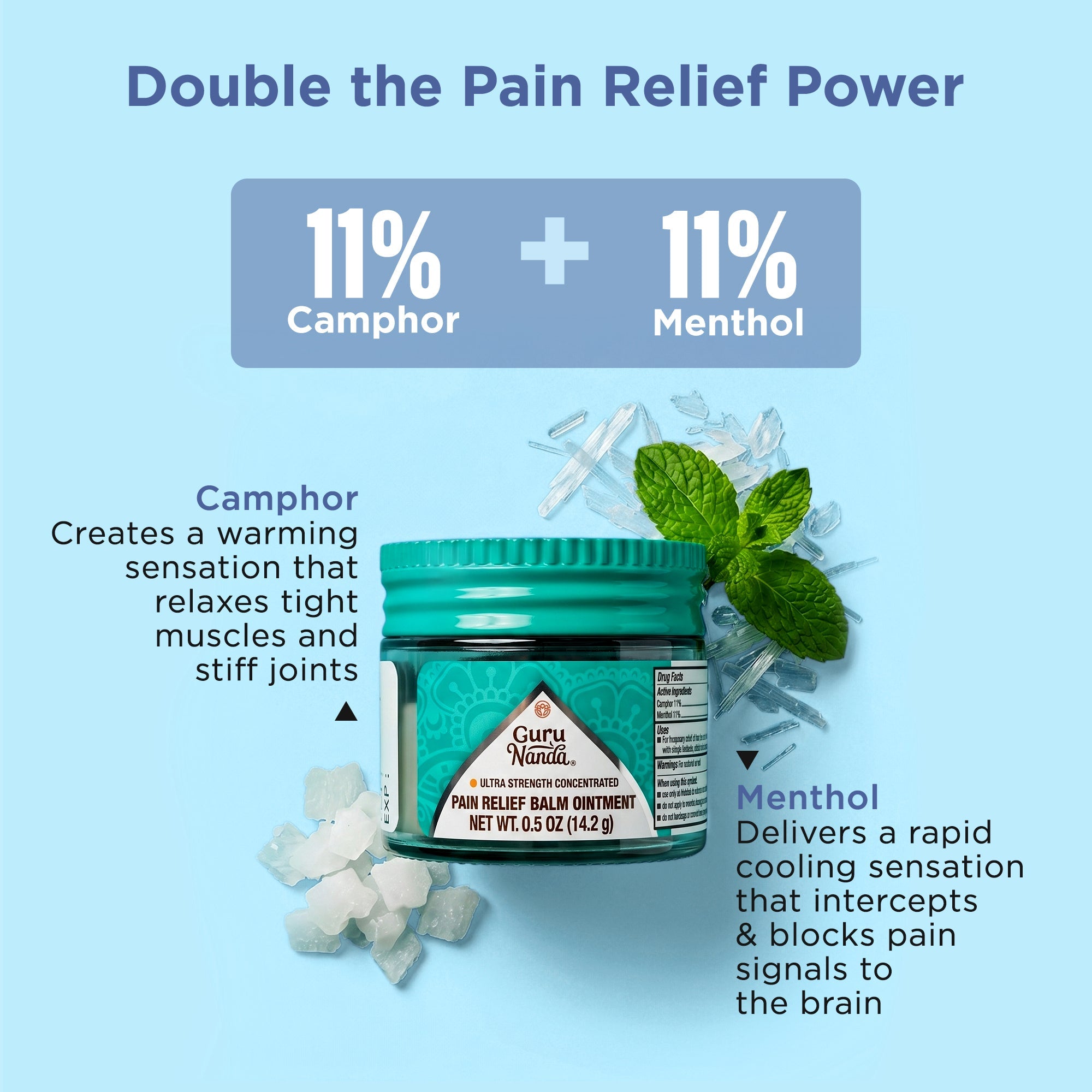 Pain Relief Balm Ointment for Minor Aches & Pains ¨C 0.5 oz.