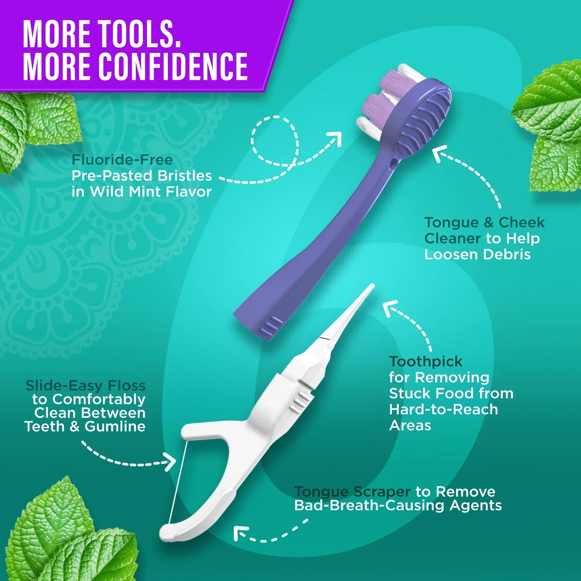 6-in-1 Ready to Go Butter on Gums Pre-Pasted Toothbrushes 2.0 ¨C 60 Count