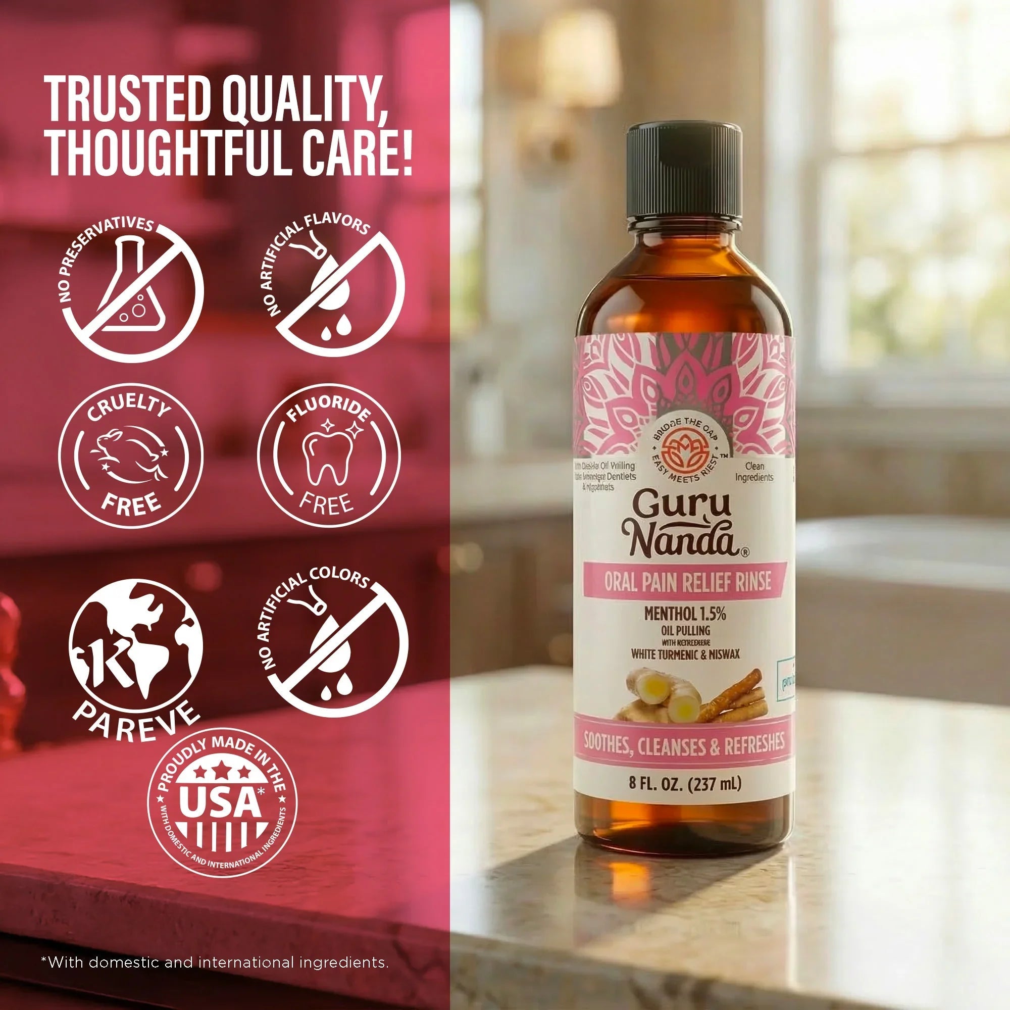 Oral Pain Relief Oil Pulling ¨C 8 fl. oz.