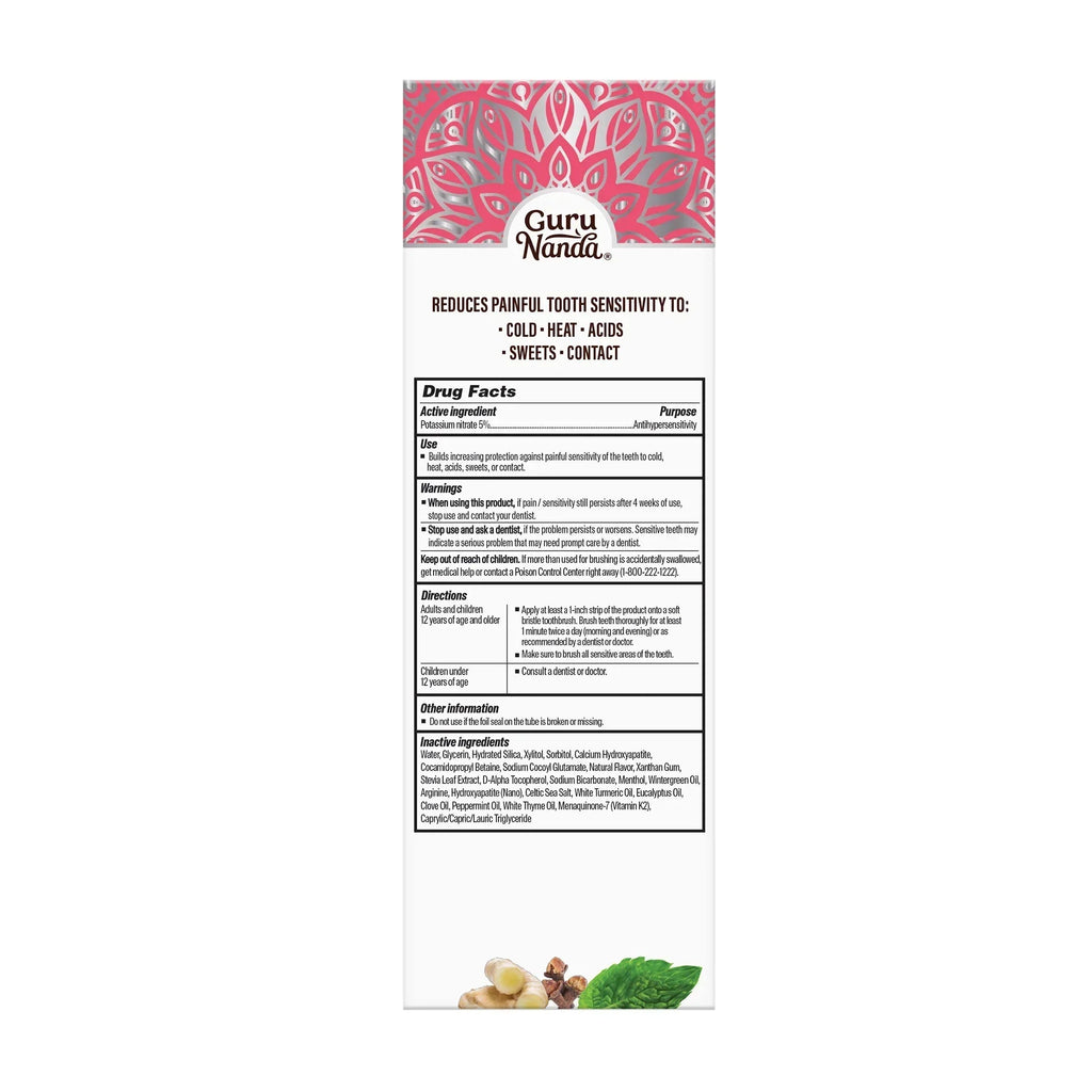 Nano-Hydroxyapatite & White Turmeric Sensitive Toothpaste ¨C 4.2 oz ¨C 4 Pack