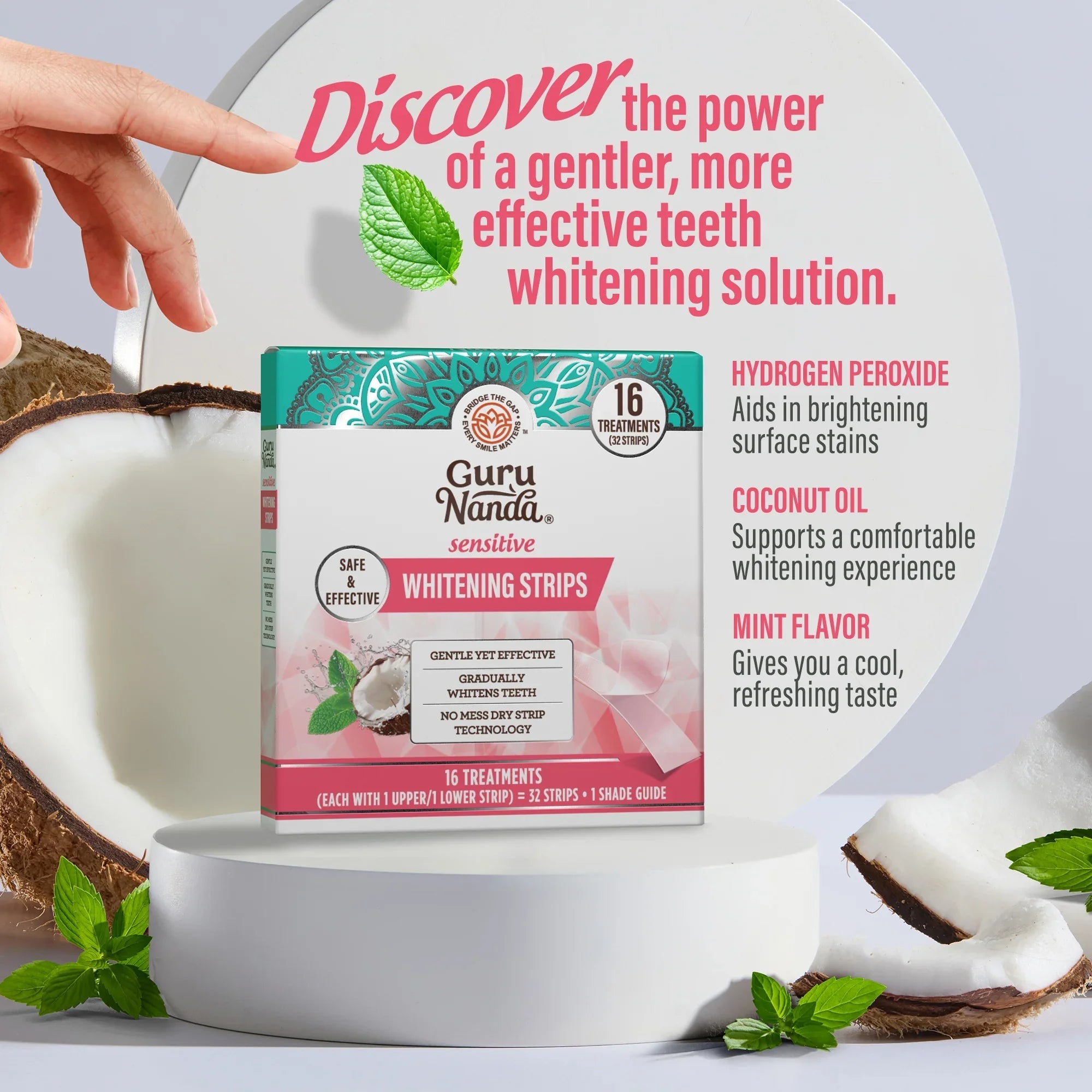 Sensitive Whitening Strips ¨C 16 Day Treatment