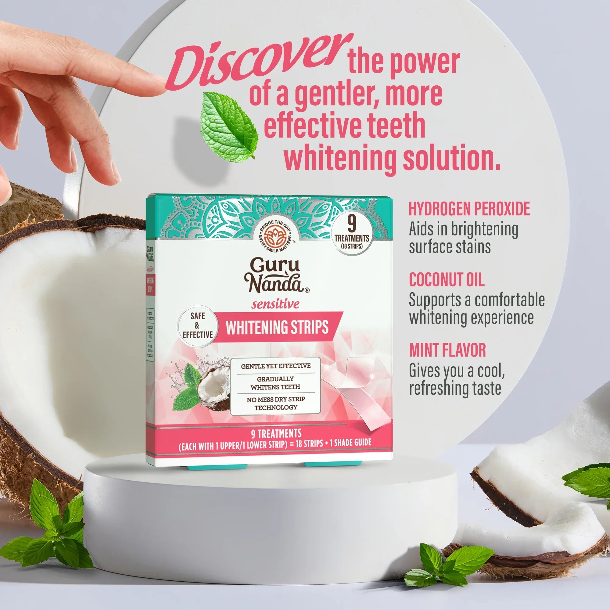 Sensitive Whitening Strips ¨C 9 Day Treatment