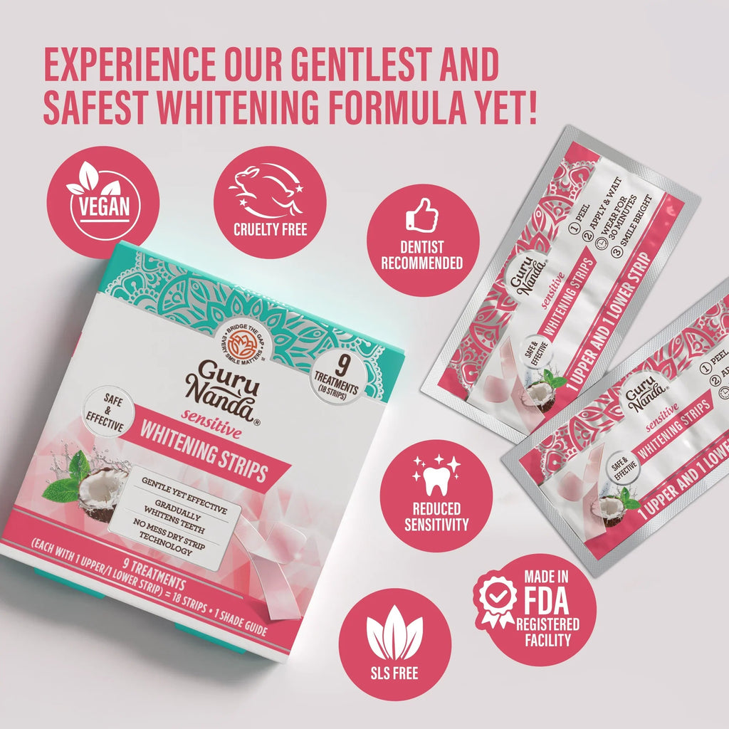 Sensitive Whitening Strips ¨C 9 Day Treatment