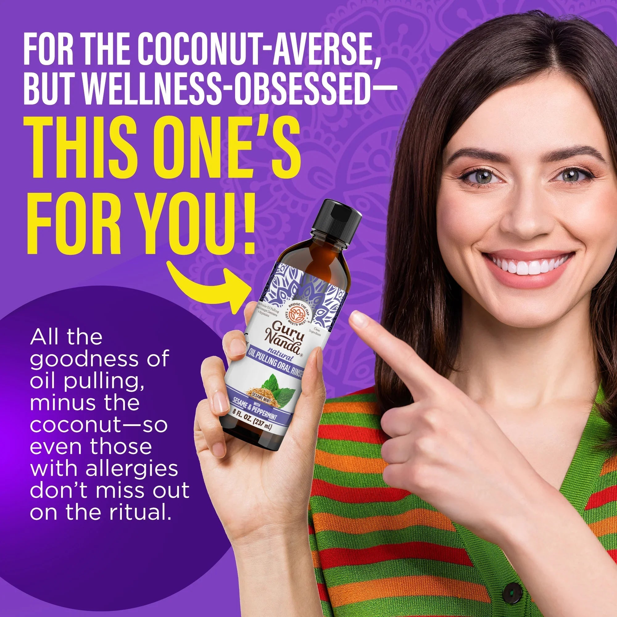 Sesame & Peppermint Oil Pulling ¨C 8 fl. oz.