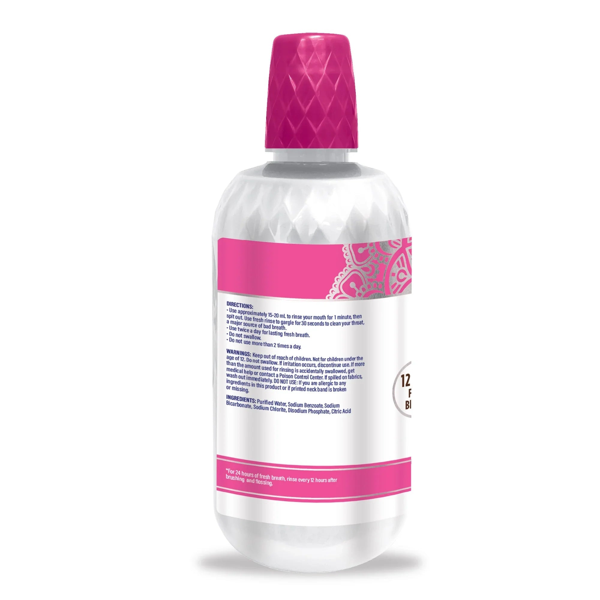 Unflavored & Unsweetened Fresh Breath Oral Rinse ¨C 1L