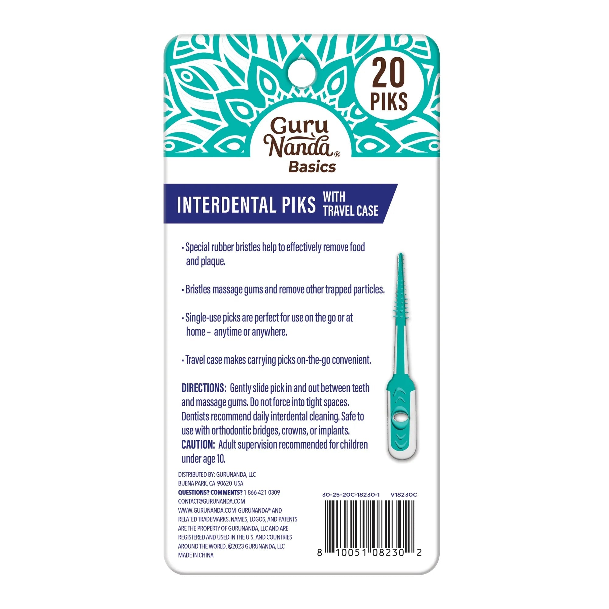 Interdental Picks with Travel Case ¨C 20 Count
