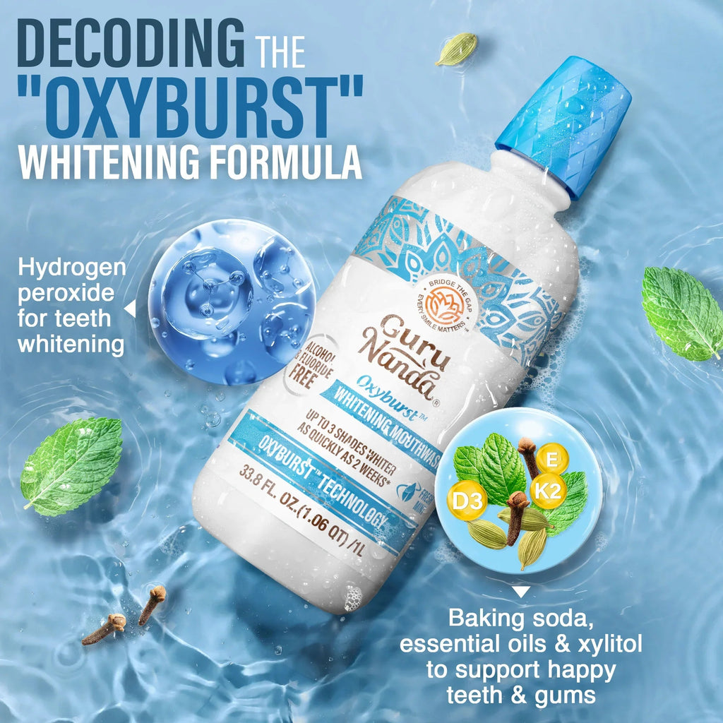 Oxyburst Whitening Oral Rinse. Fresh Mint