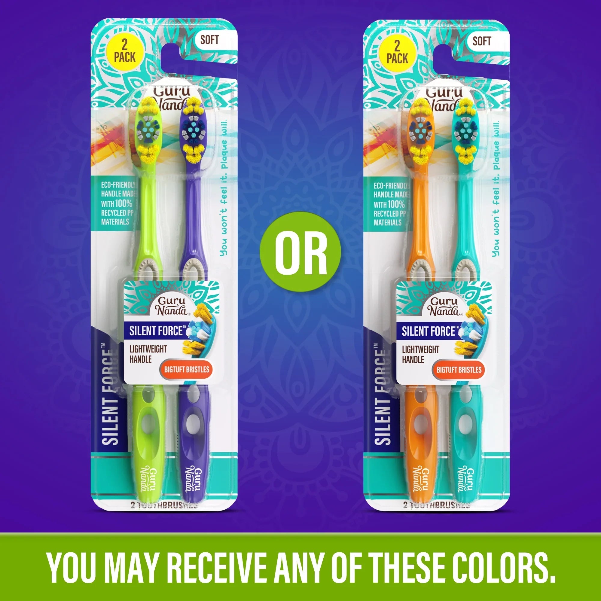 Silent Force Toothbrush ¨C 2 Pack