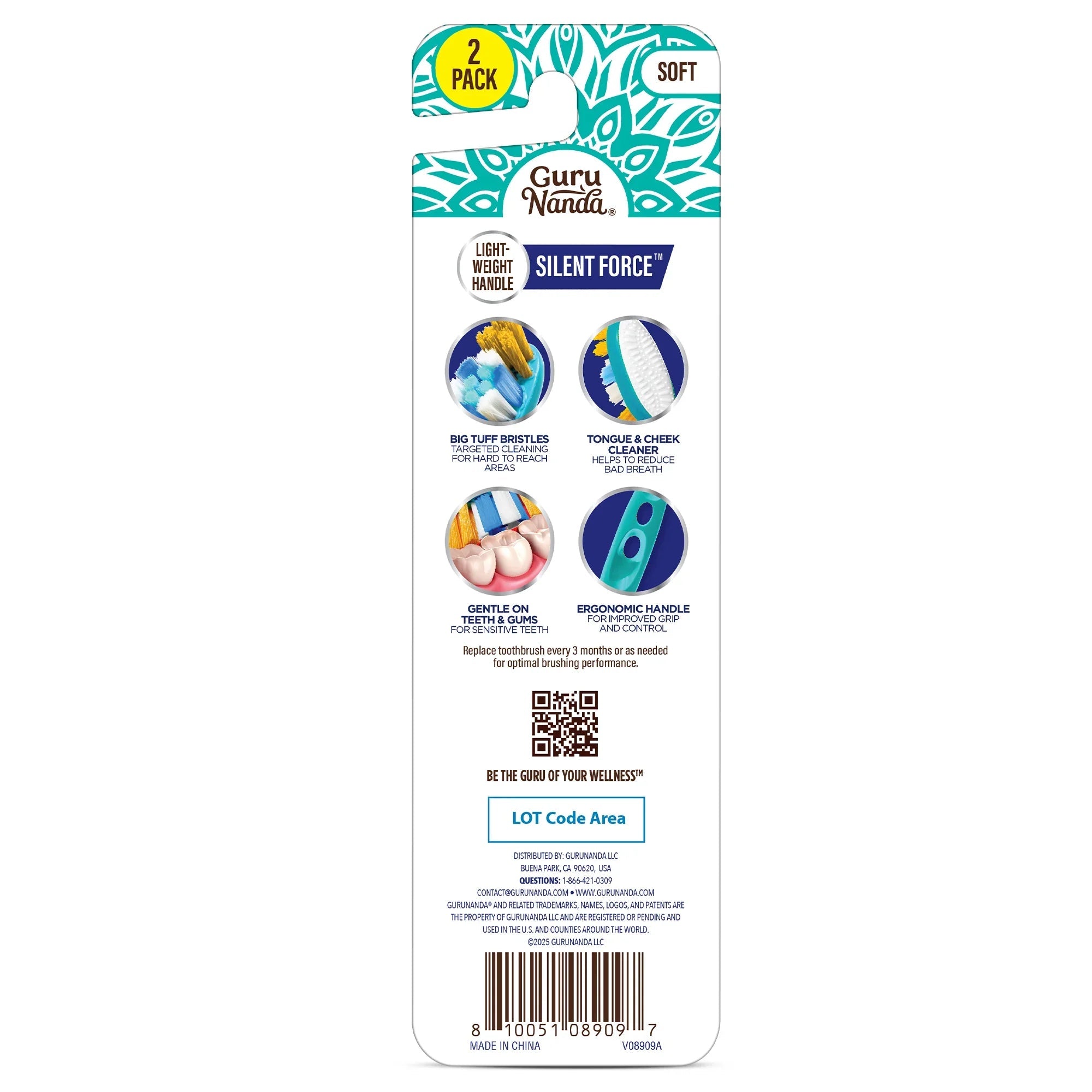Silent Force Toothbrush ¨C 2 Pack