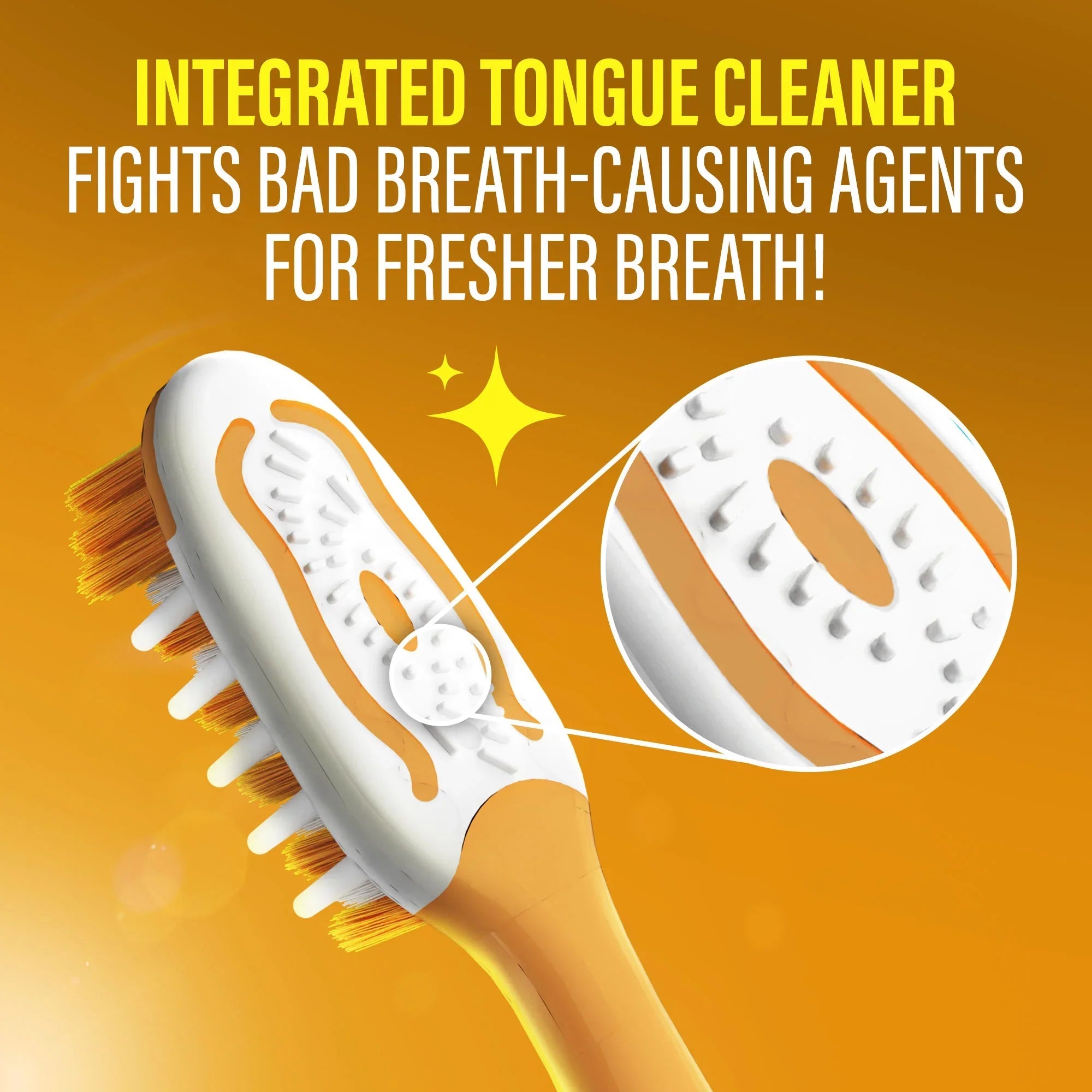 Multi-Action Toothbrush with Tongue Cleaner ¨C 12 Pack