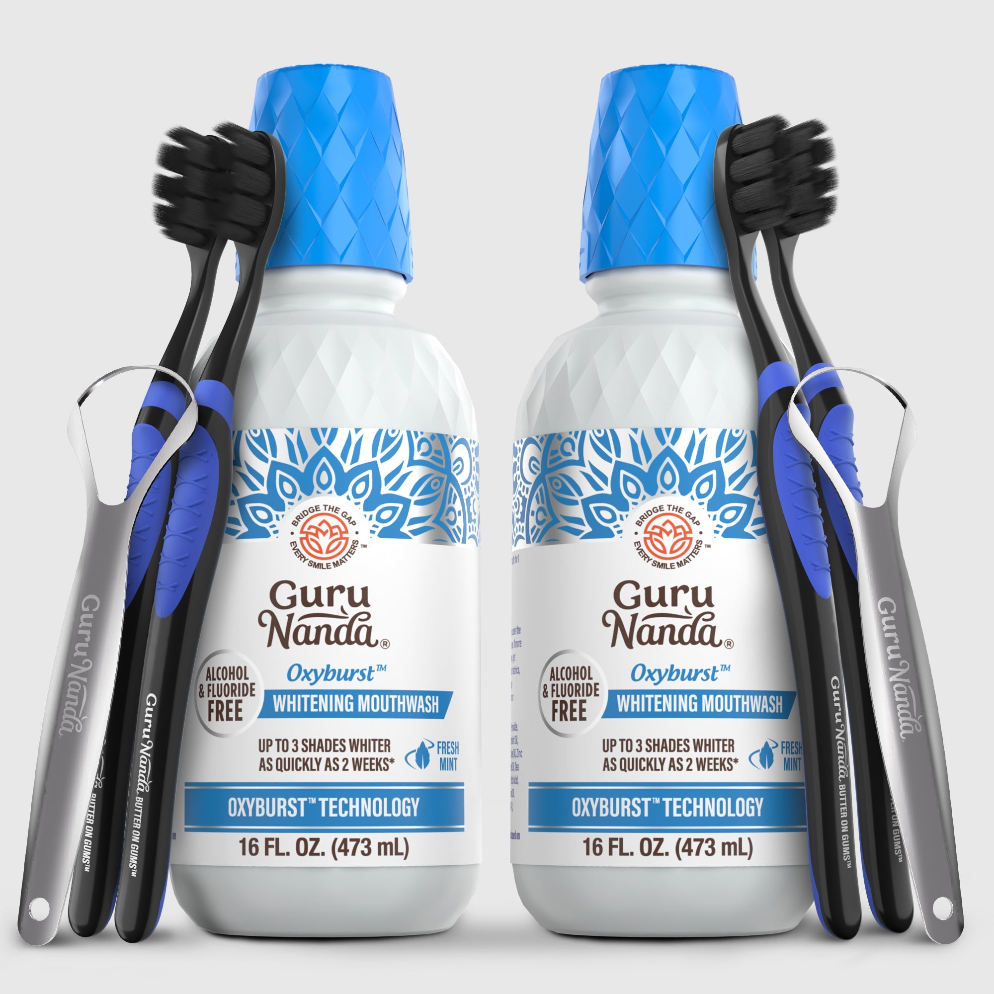 Oxyburst Whitening Oral Rinse. Fresh Mint