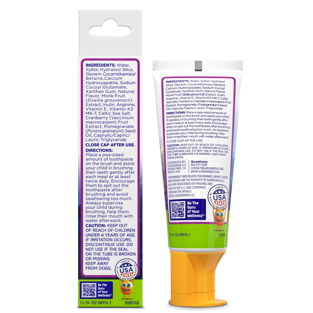 Kids Toothpaste with Xylitol & Hydroxyapatite. Strawberry Mango ¨C 0.98 oz