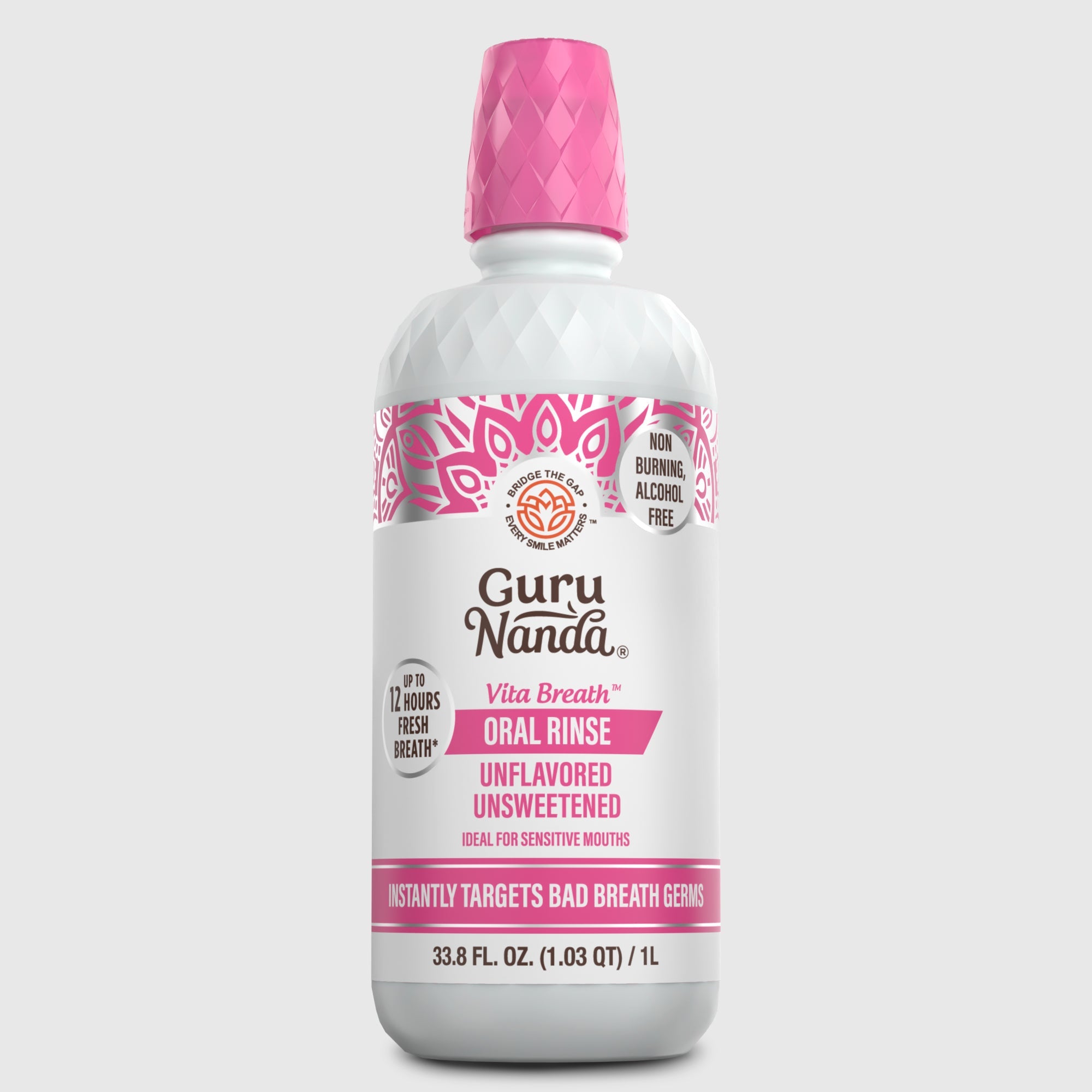Unflavored & Unsweetened Fresh Breath Oral Rinse ¨C 1L