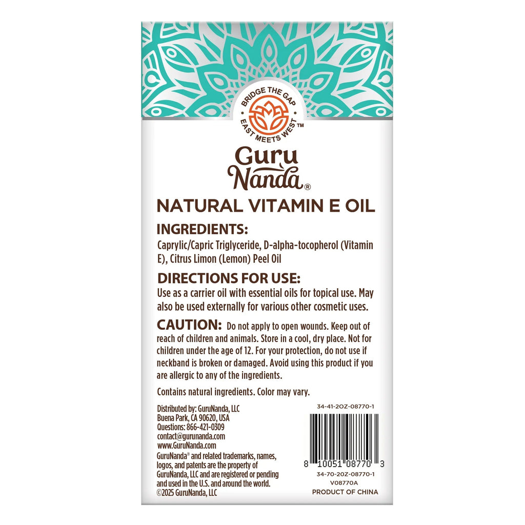 Vitamin E Oil 5.000 UI ¨C 2 oz