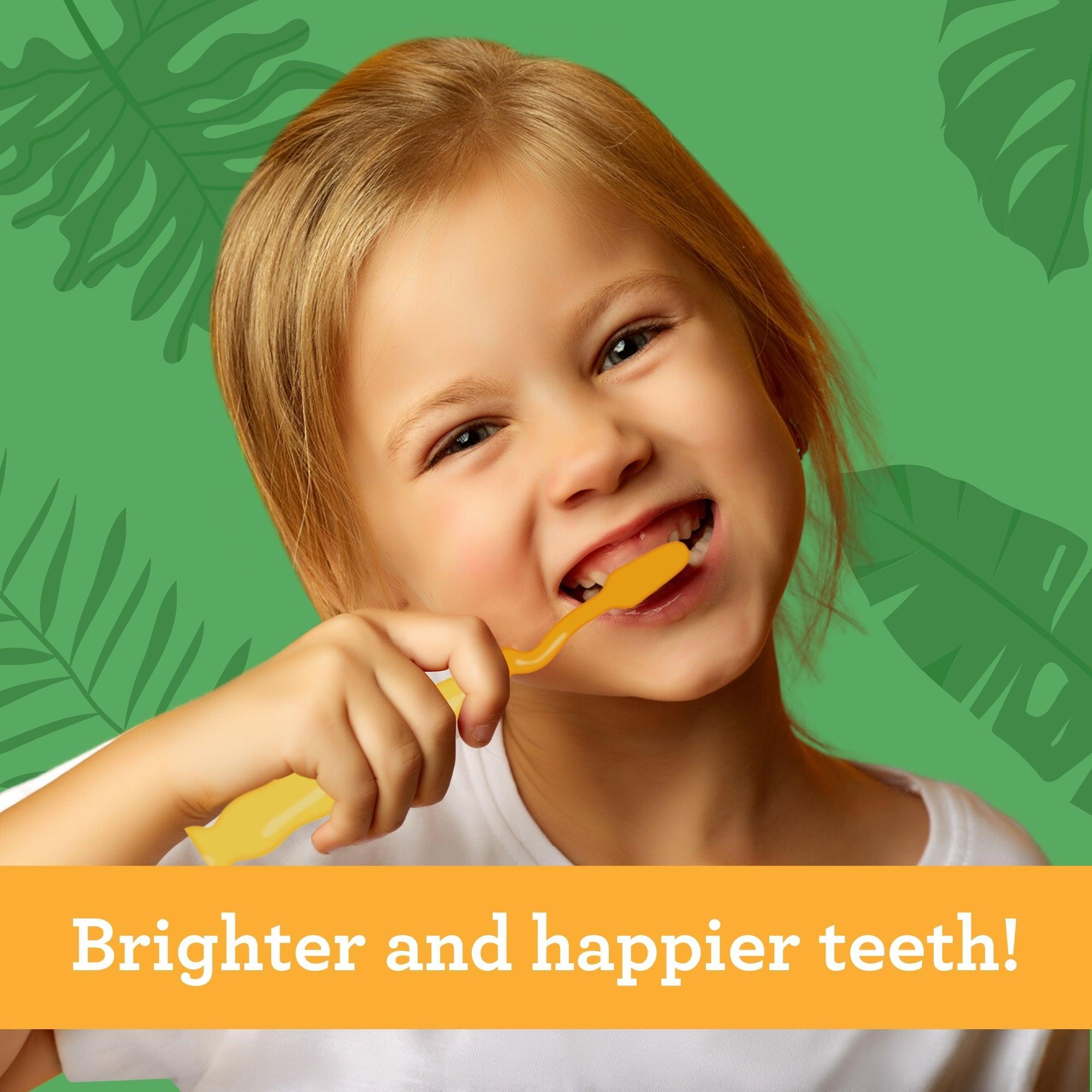 Fun Animals Kids' Toothbrush with Suction Cup ¨C 4 Pack