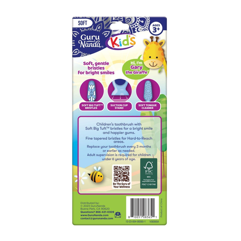 Fun Animals Kids' Toothbrush with Suction Cup ¨C 4 Pack