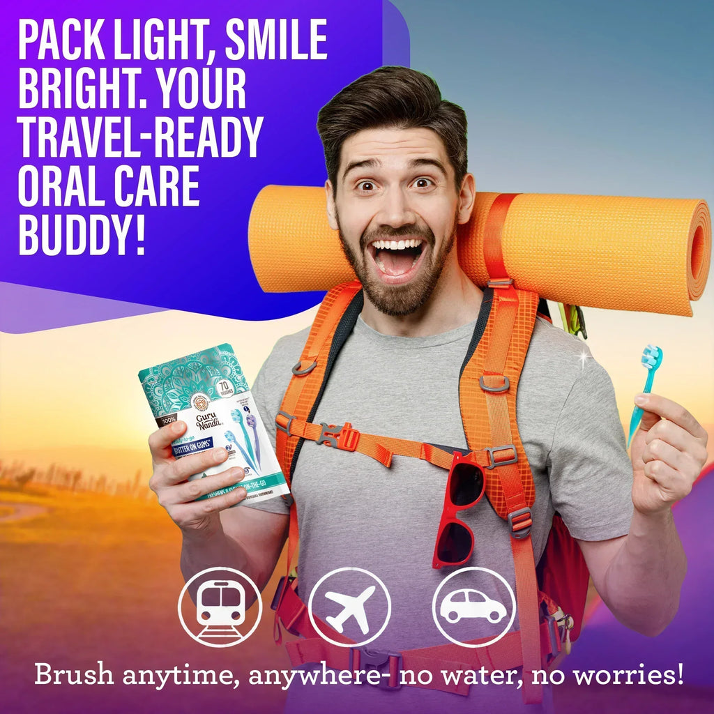 Ready-to-Go Butter on Gums Pre-Pasted Toothbrushes ¨C 70 Count ¨C 2 Pack