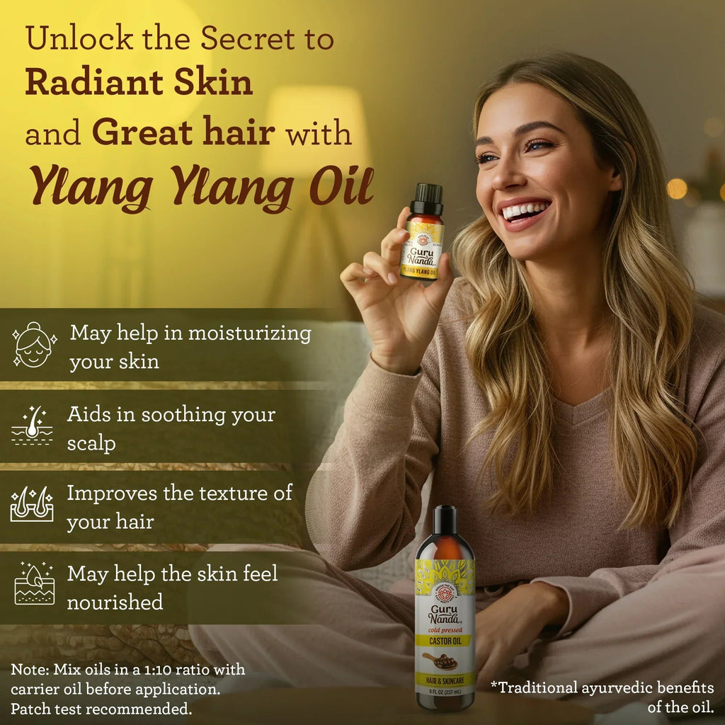 Ylang Ylang Essential Oil. 10mL - 2-Pack