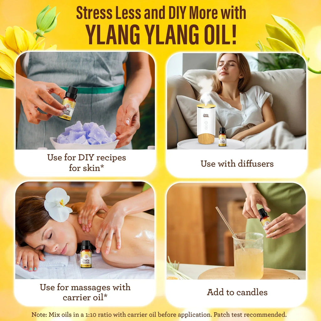 Ylang Ylang Essential Oil. 10mL - 2-Pack