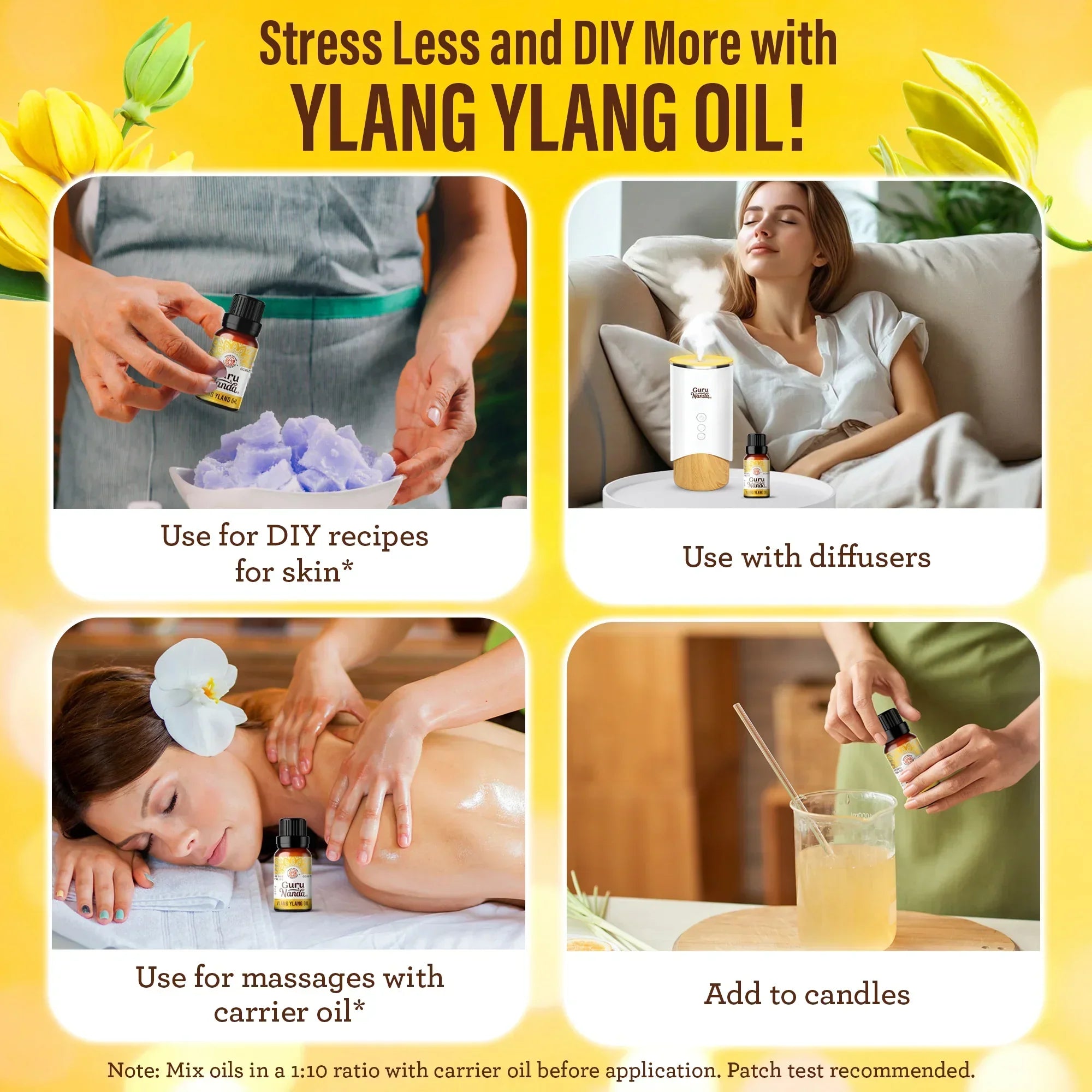 Ylang Ylang Essential Oil. 10mL - 2-Pack