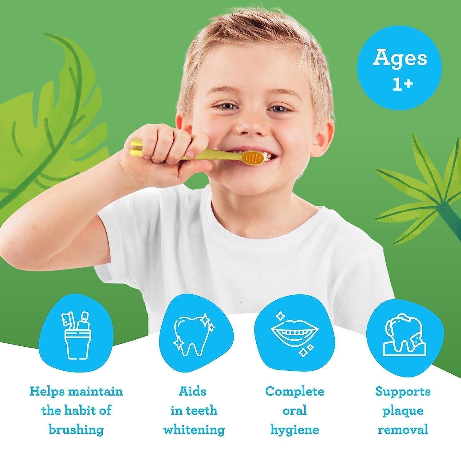 Kids Butter on Gums Giraffe Training Toothbrush with Cover ¨C 1 Pack