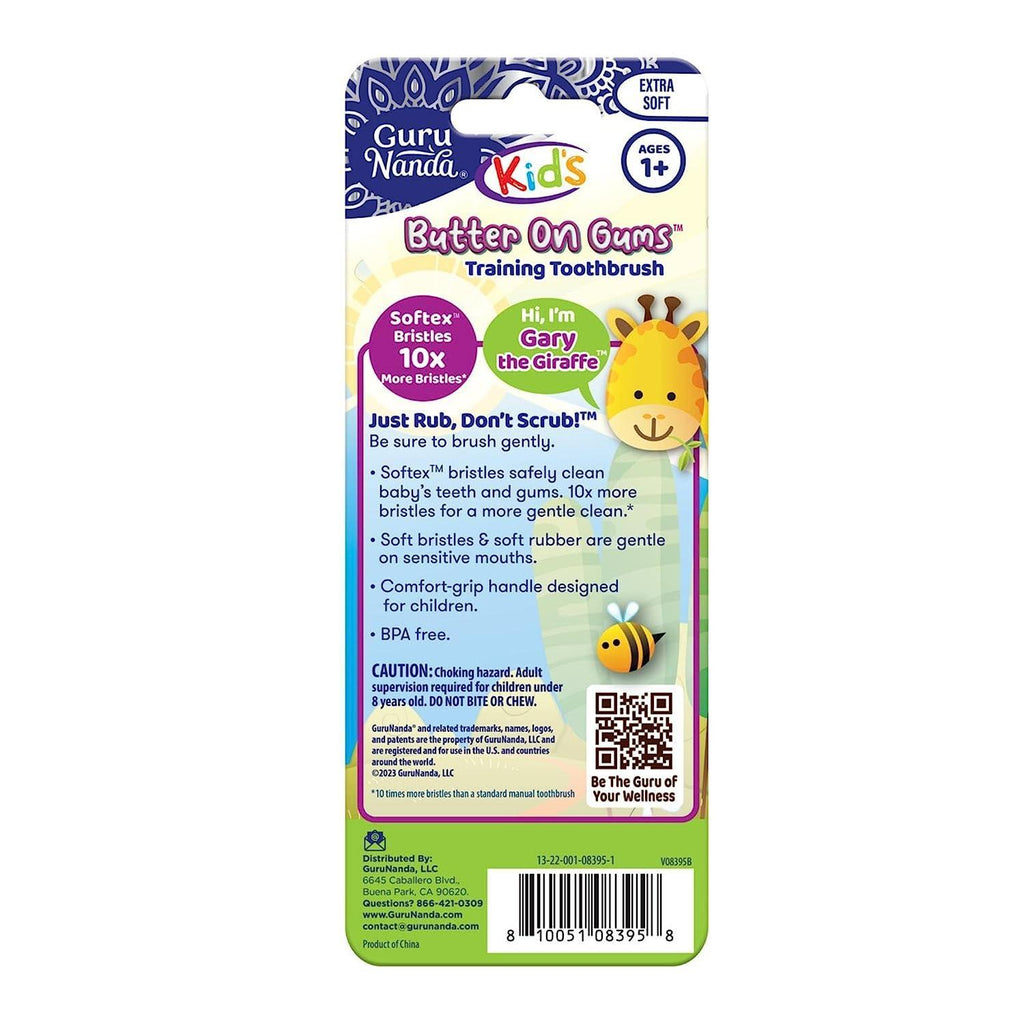 Kids Butter on Gums Giraffe Training Toothbrush with Cover ¨C 1 Pack