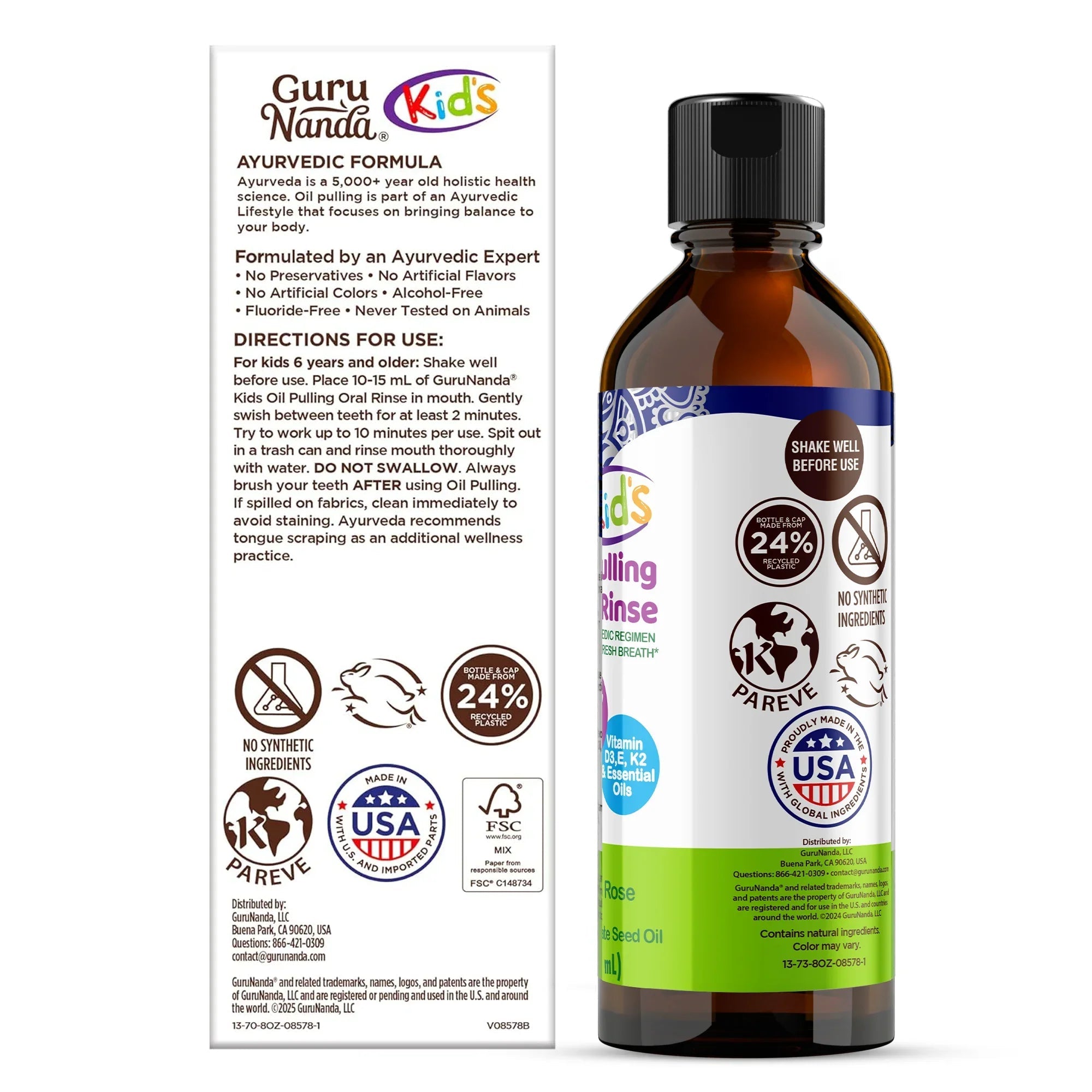 Kids Oil Pulling with Bubble Berry & CoQ10 ¨C 8 fl oz