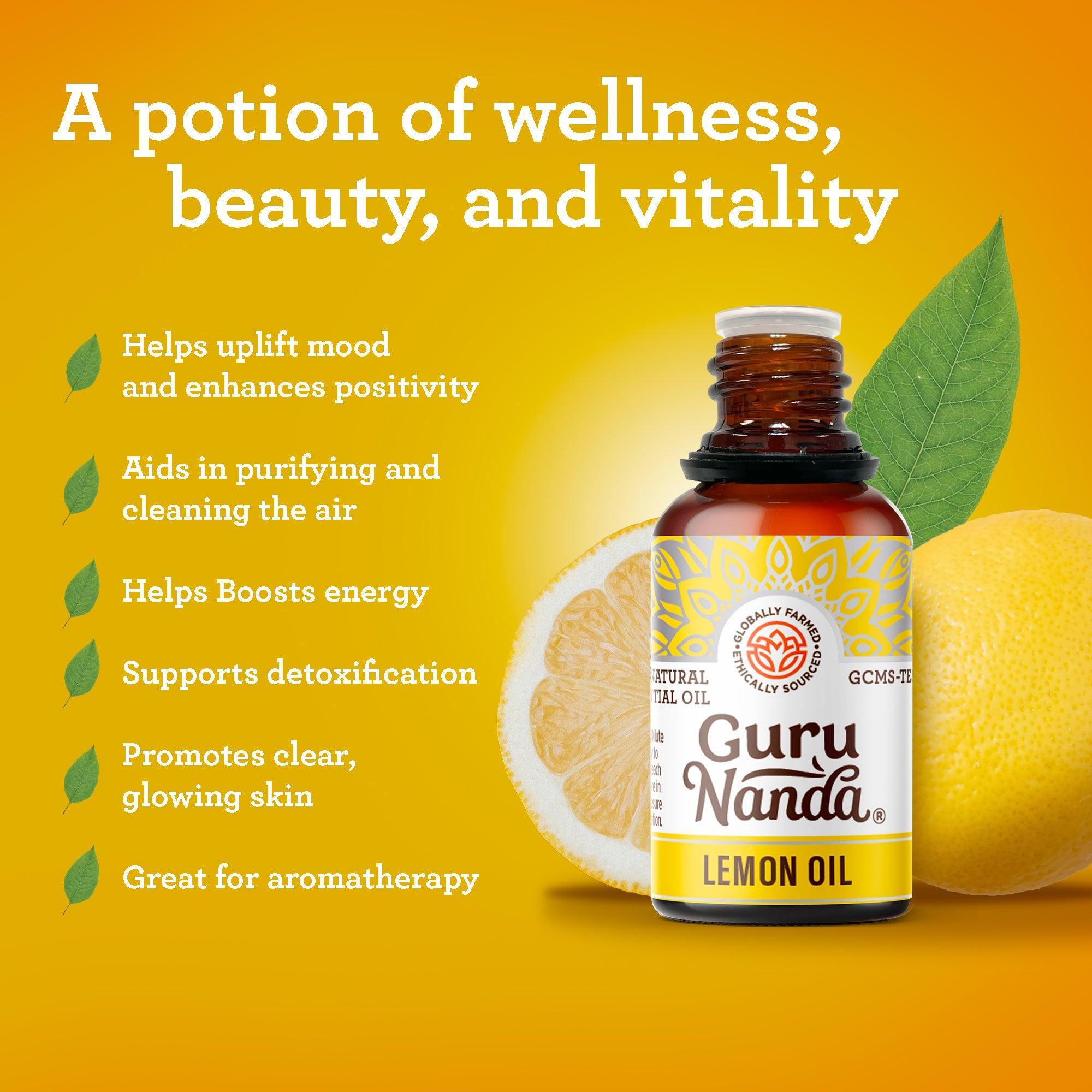 Lemon Essential Oil. 15 ML - 2-Pack