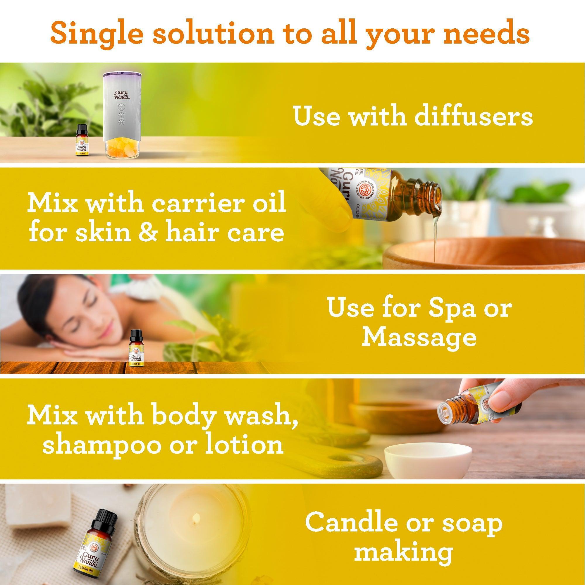 Lemon Essential Oil. 15 ML - 2-Pack
