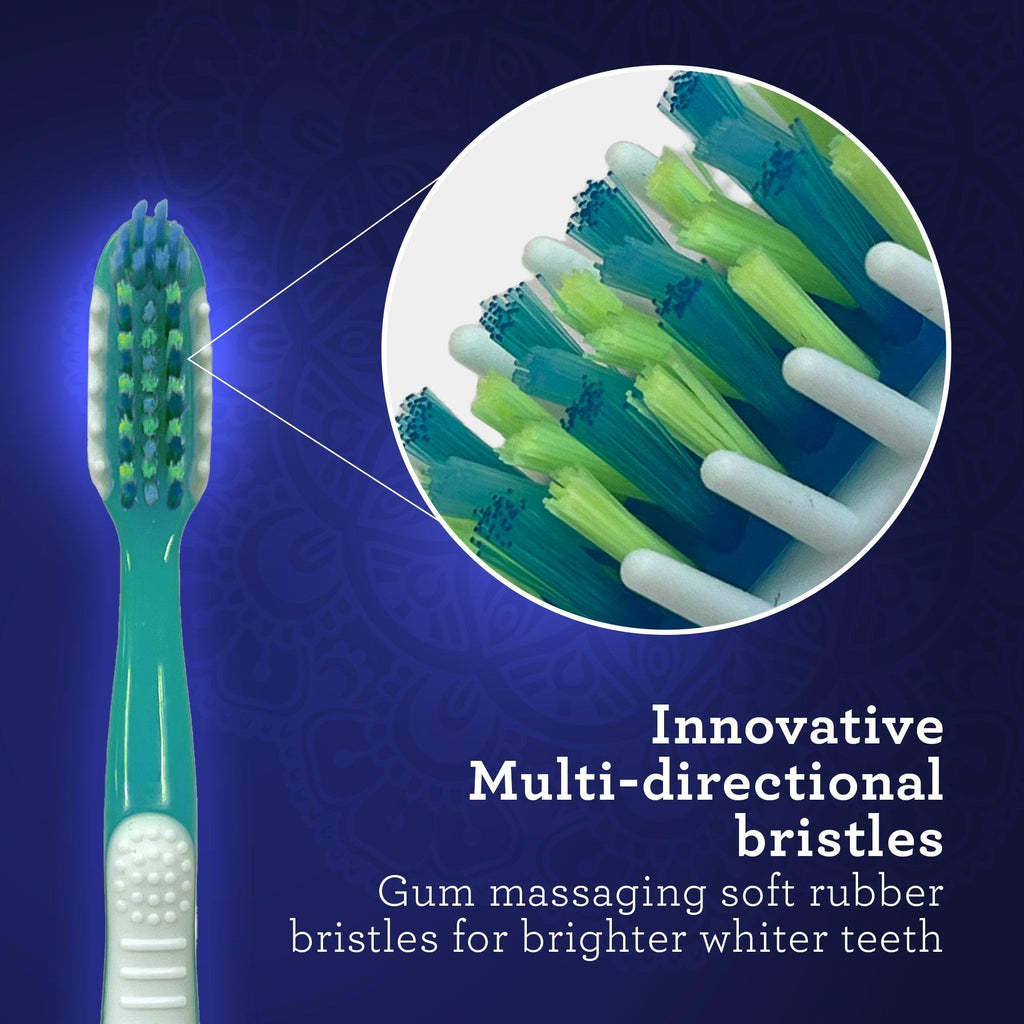 Multi-Action Toothbrush with Tongue Cleaner ¨C 8 Pack