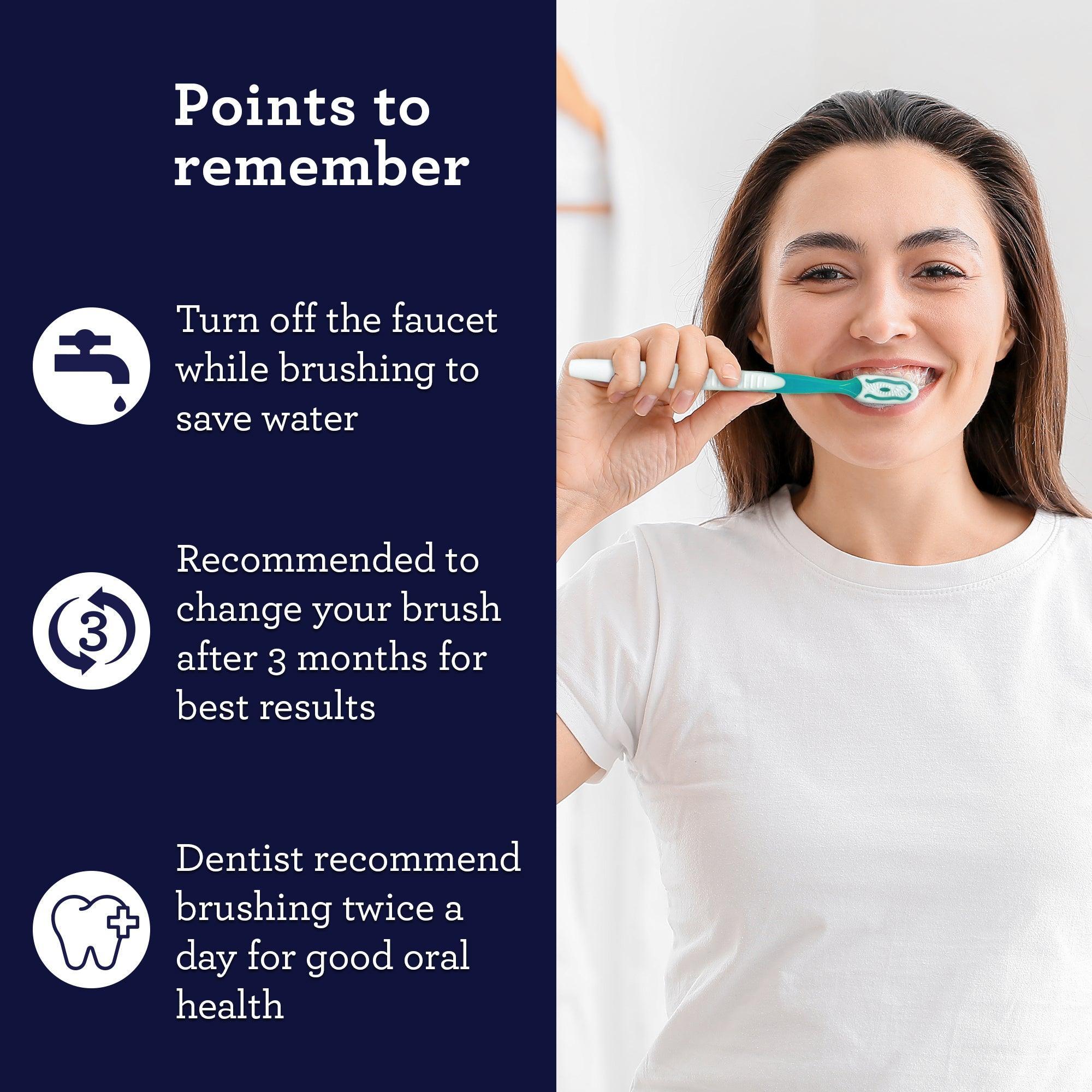 Multi-Action Toothbrush with Tongue Cleaner ¨C 8 Pack
