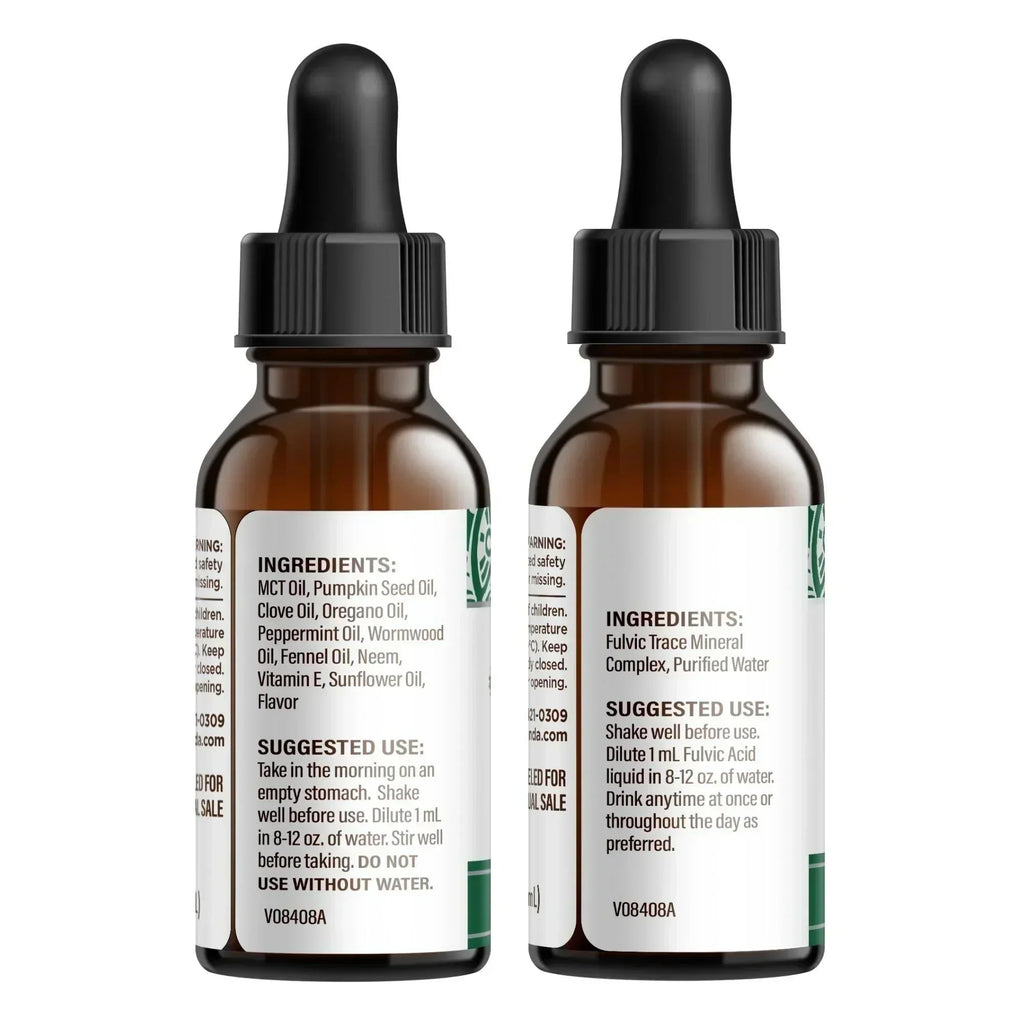 Gutcleanse With Wormwood. Clove & Fulvic Acid ¡ª 2-Step Supplement