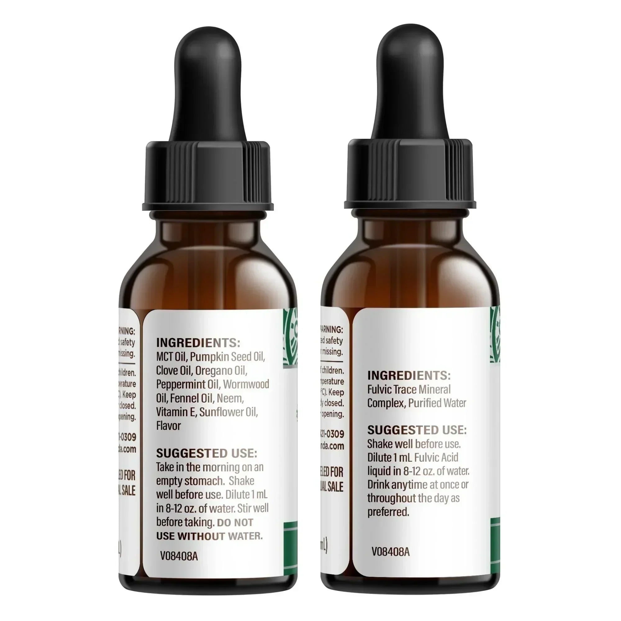Gutcleanse With Wormwood. Clove & Fulvic Acid ¡ª 2-Step Supplement